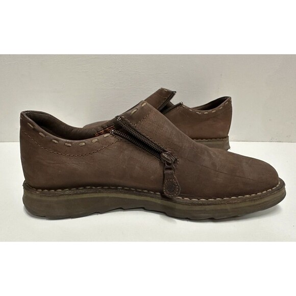 Timberland men size 8.5 M casual brown leather shoes with zip main image 10